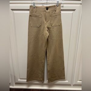 Taupe Miou Muse cropped pants NWT size small